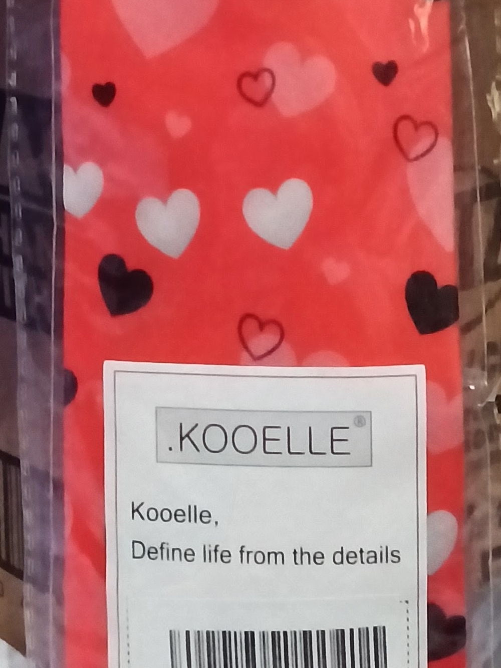 Men's Red Heart Print Tie